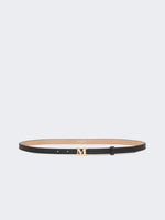 max mara leather monogram belt for women