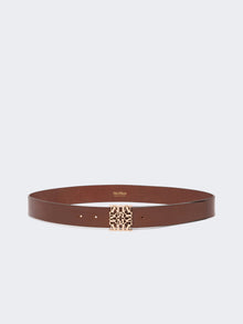 max mara leather belt for women