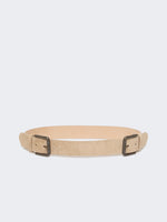 max mara studded leather belt for women