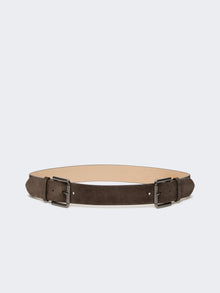 max mara studded leather belt for women