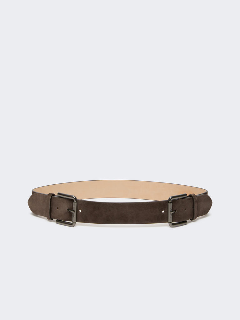 max mara studded leather belt