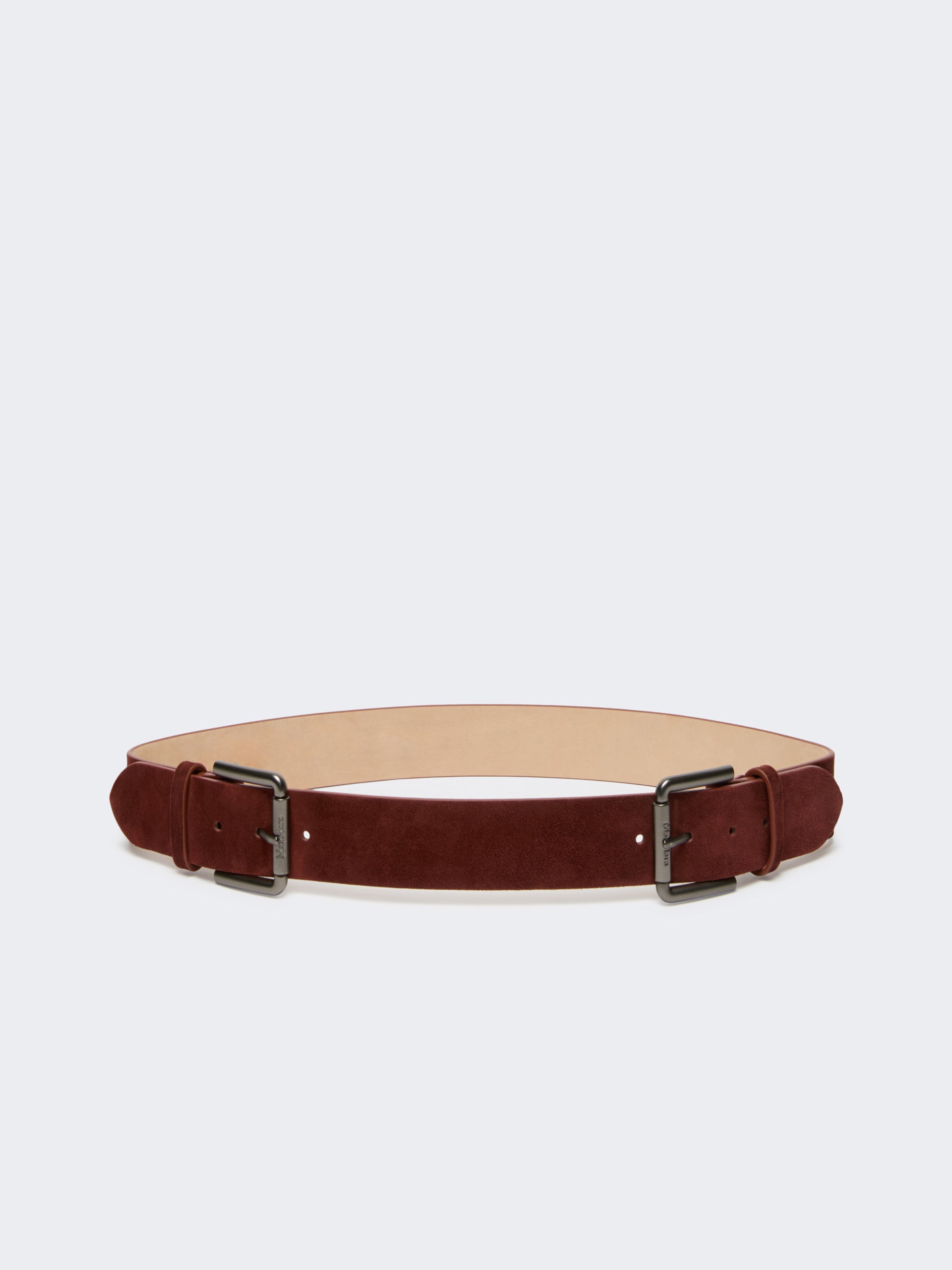 max mara studded leather belt for women