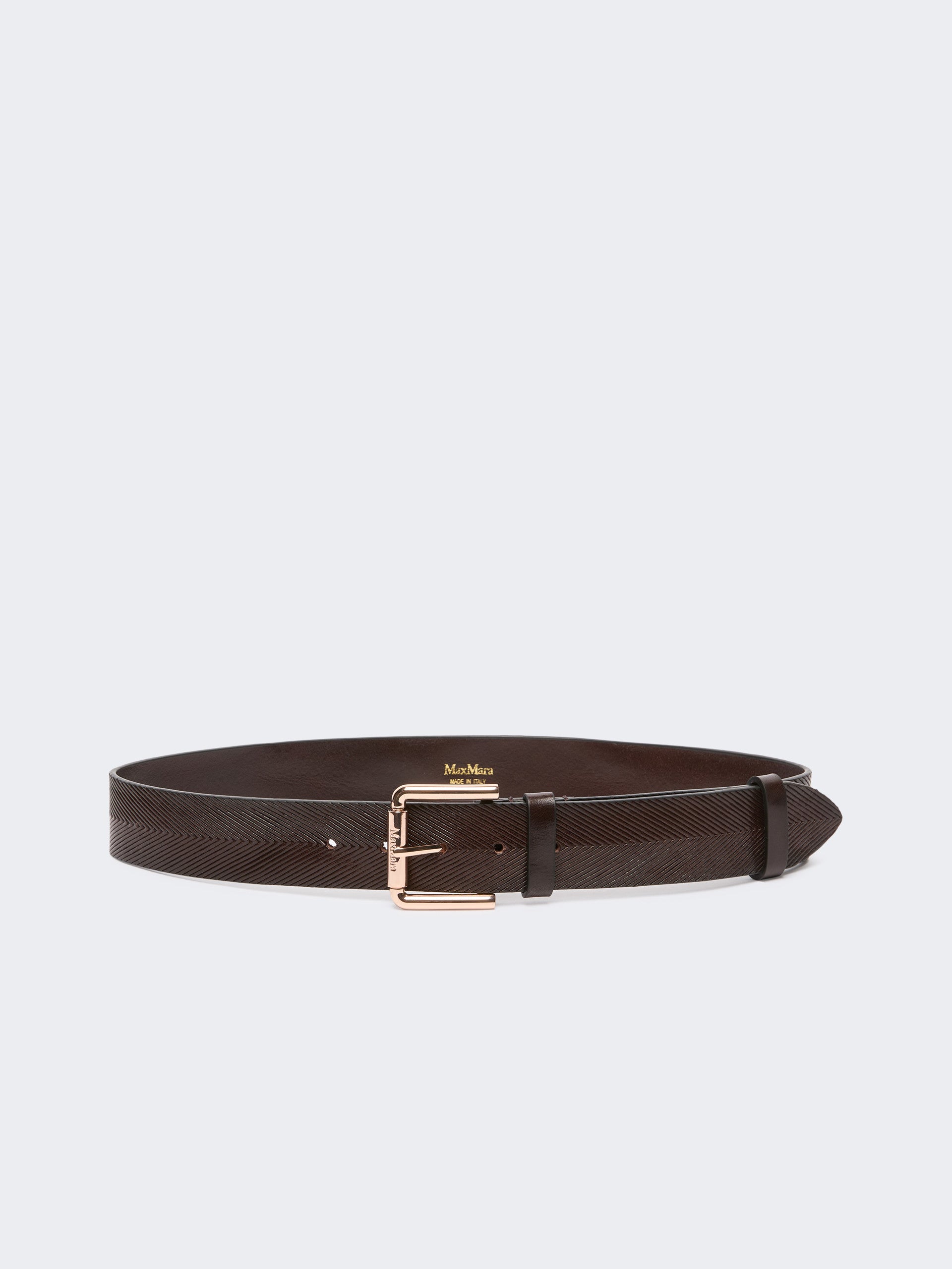 max mara leather belt for women