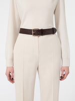 max mara leather belt for women