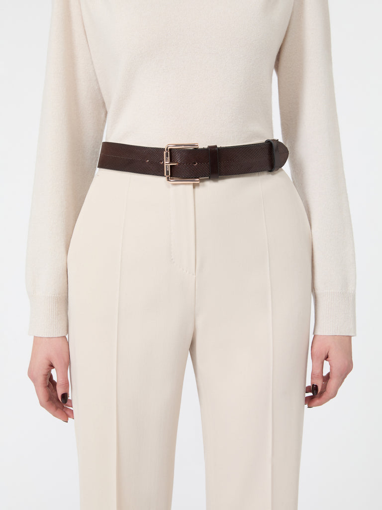 max mara leather belt