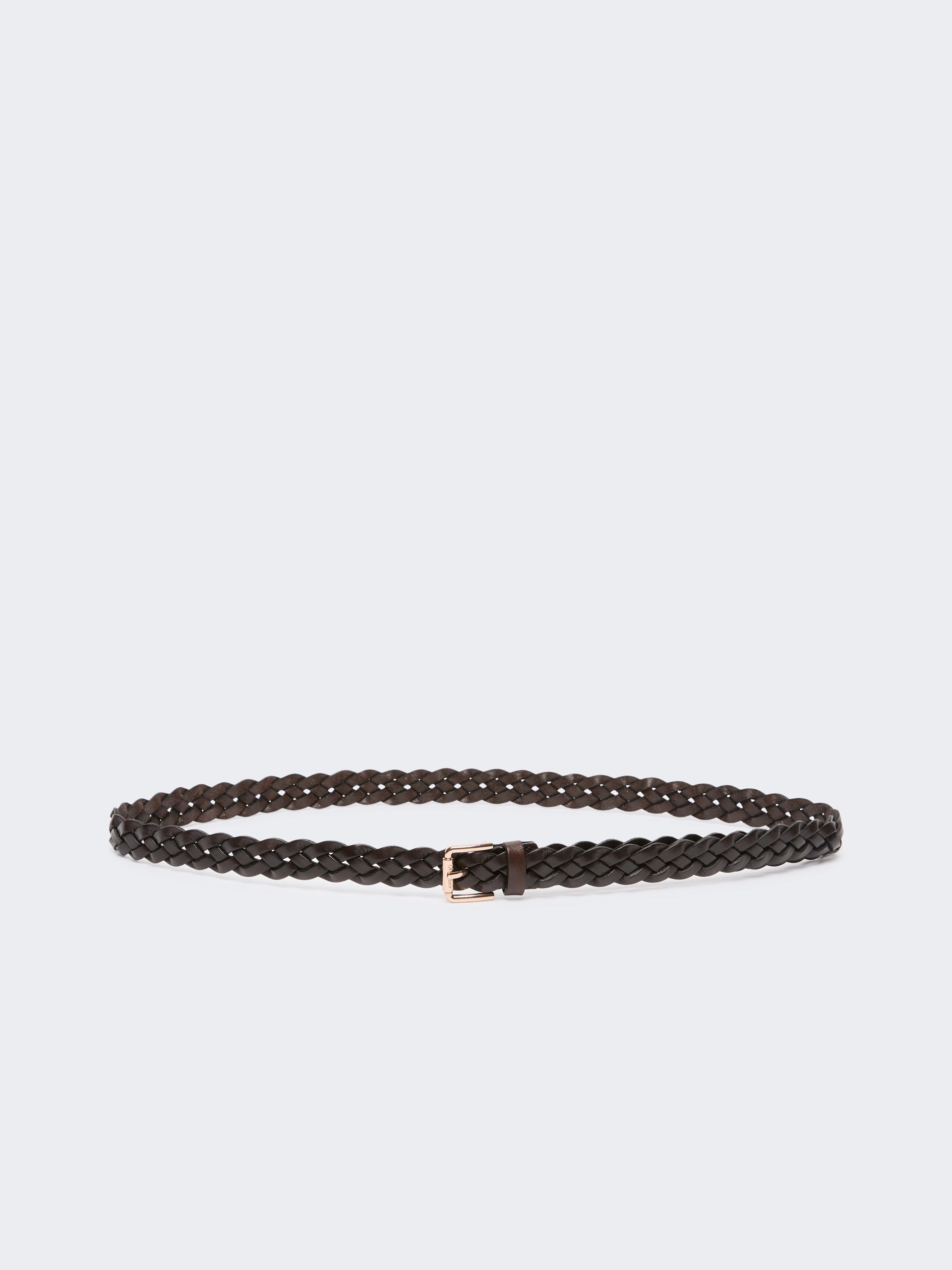 max mara woven leather belt for women