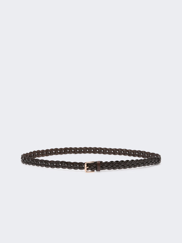 max mara woven leather belt