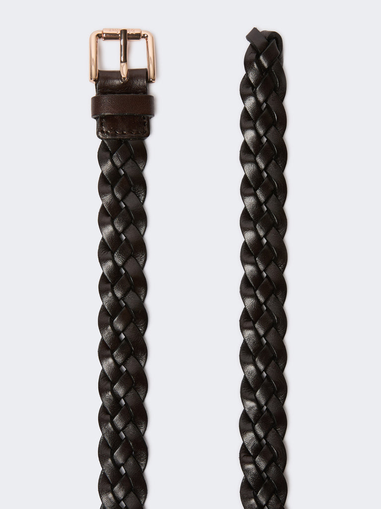 max mara woven leather belt