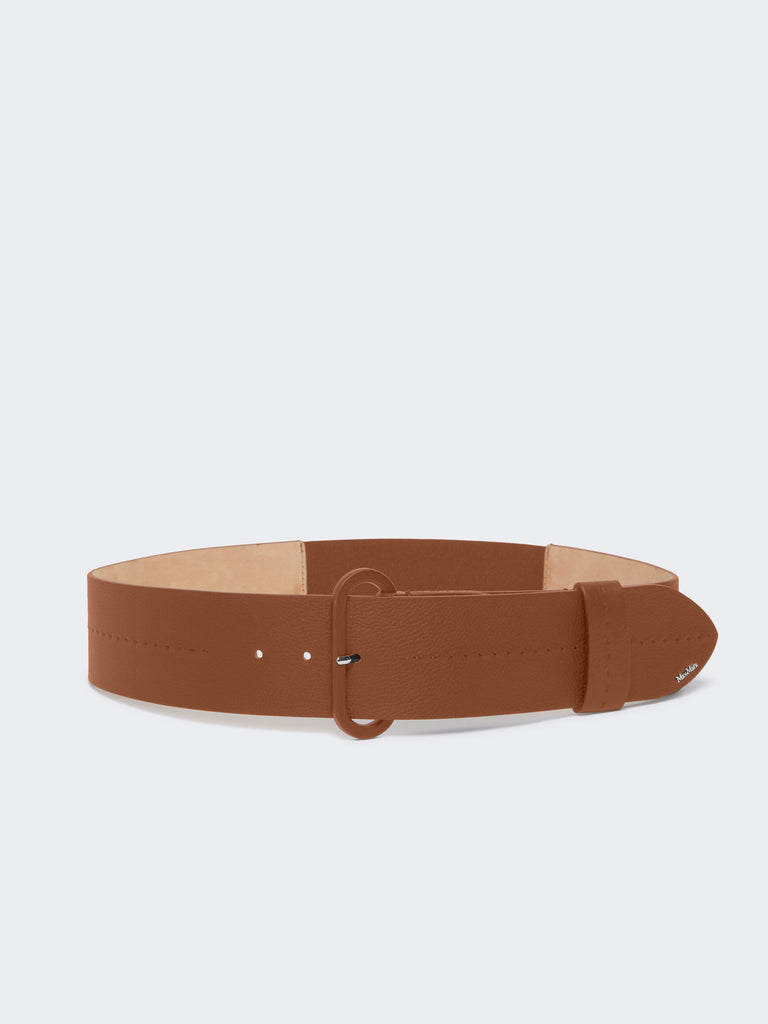 max mara semi-glossy leather belt
