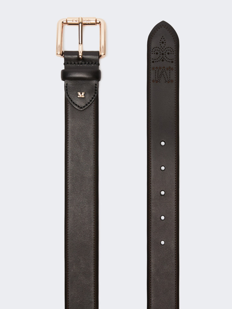 max mara leather belt