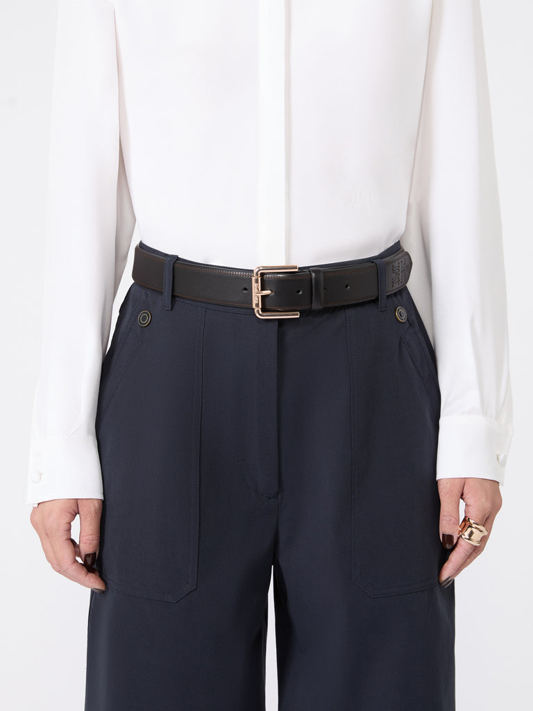 max mara leather belt