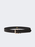 max mara leather belt for women