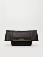 Large Natural Leather Clutch Bag for Women - Black - Max Mara UAE