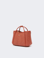 max mara extra-small raffia-look basketweave marine bag for women