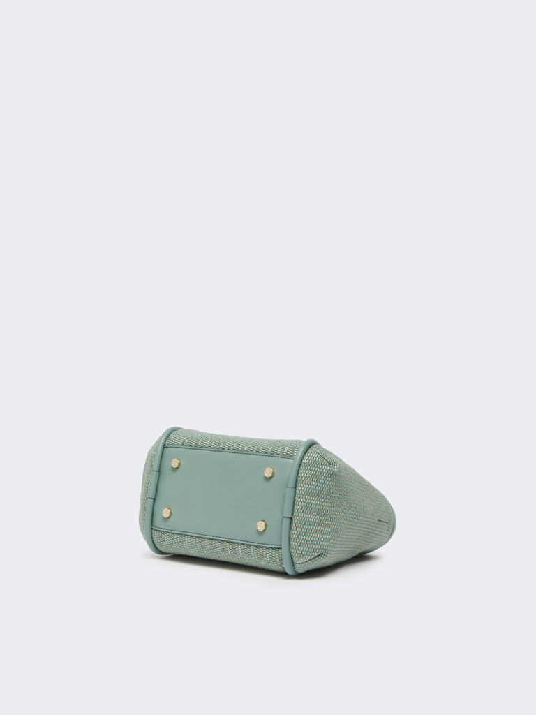 max mara extra-small raffia-look basketweave marine bag