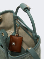 max mara extra-small raffia-look basketweave marine bag for women