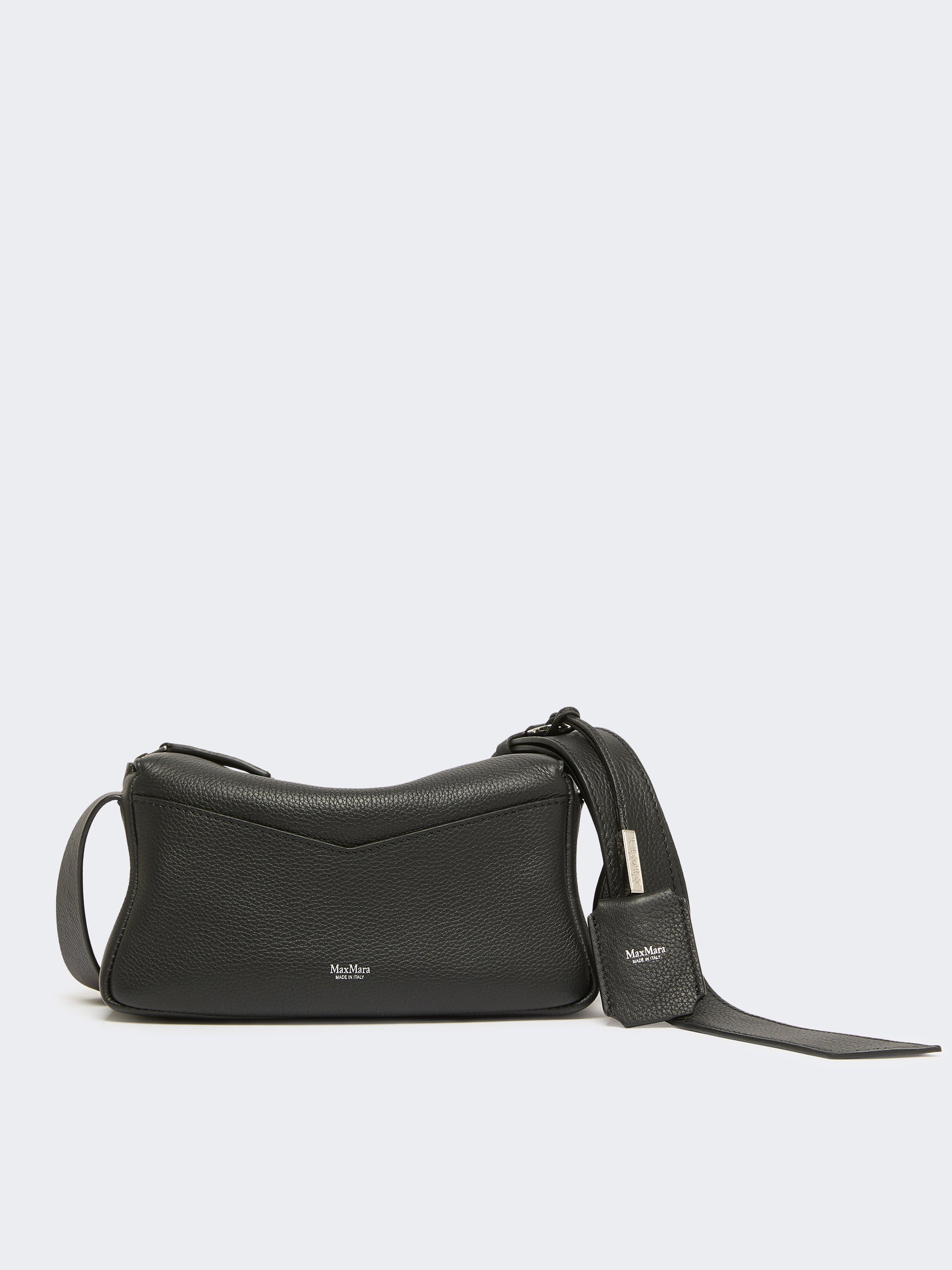 Low-Sheen Leather Micro Handbag for Women - Black - Max Mara UAE