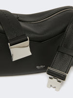 Low-Sheen Leather Micro Handbag for Women - Black - Max Mara UAE