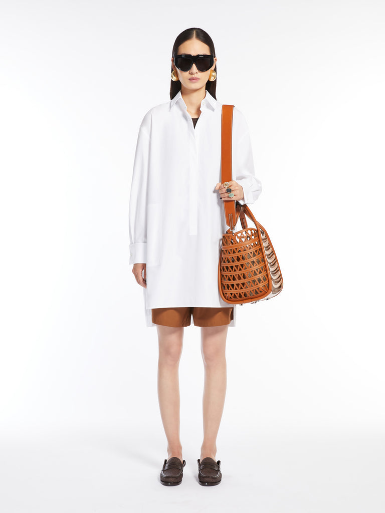 max mara woven leather small marine bag
