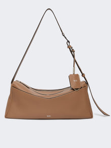 Medium Leather Shoulder Bag for Women - Brown - Max Mara UAE