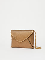Rhinestone Satin Clutch for Women - Bronze - Max Mara UAE
