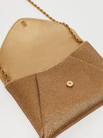Rhinestone Satin Clutch for Women - Bronze - Max Mara UAE