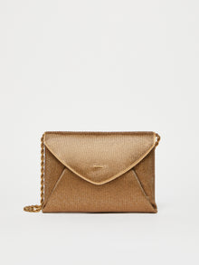 Rhinestone Satin Clutch for Women - Bronze - Max Mara UAE