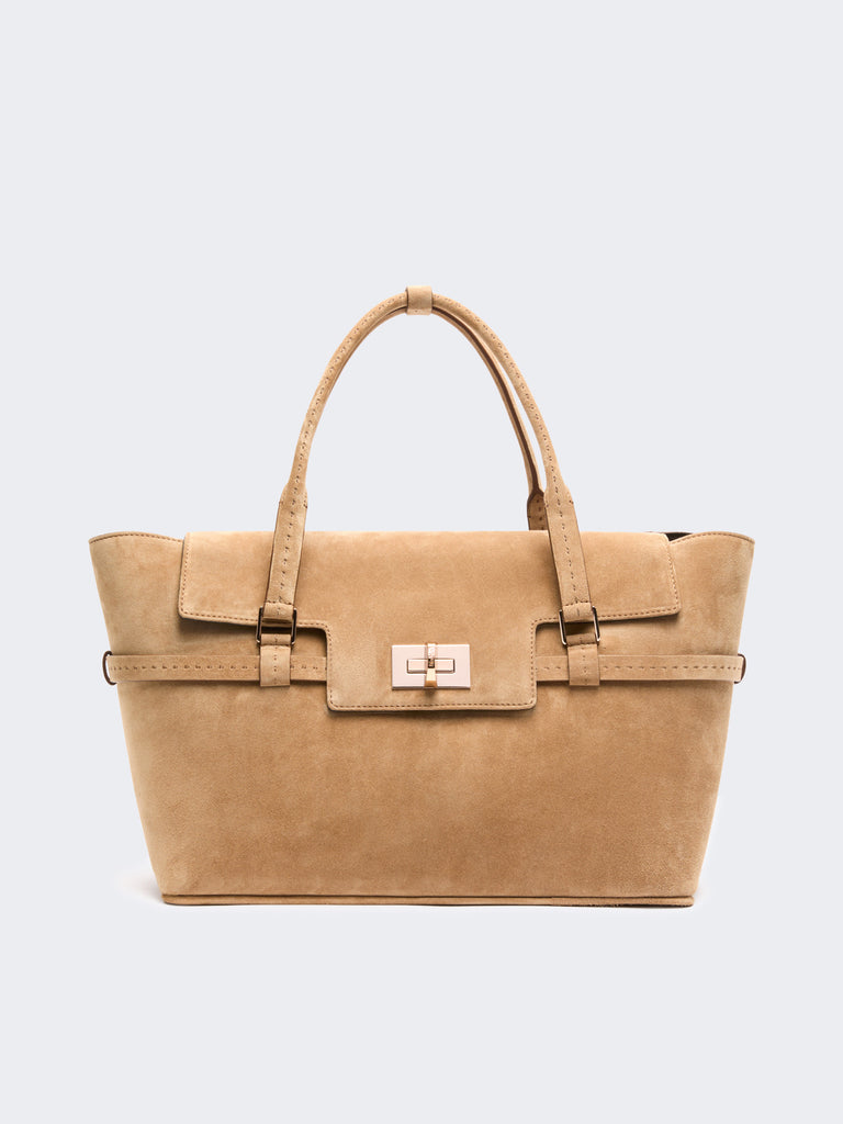 max mara suede handbag