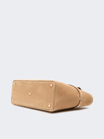 Suede Handbag for Women - Beige - Max Mara UAE