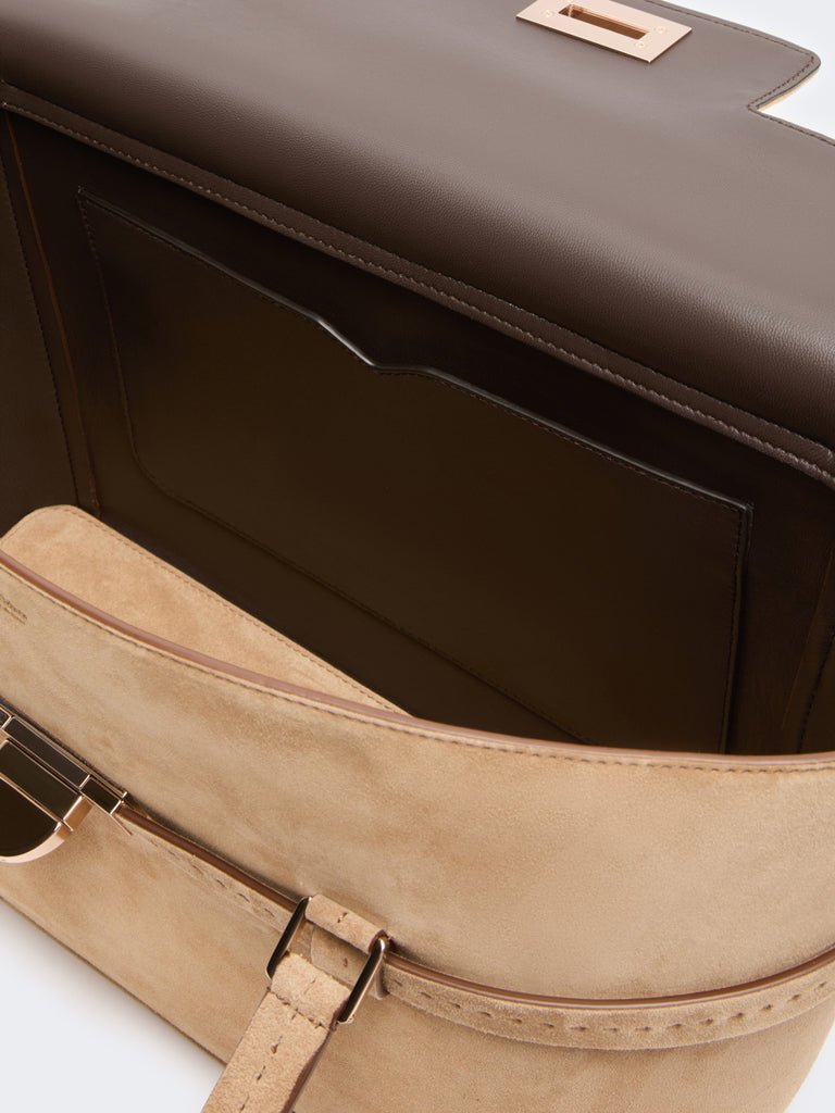 max mara suede handbag