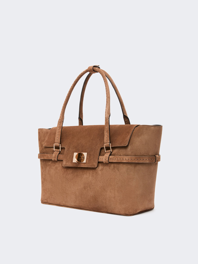 max mara suede handbag