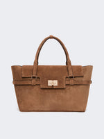 max mara suede handbag for women
