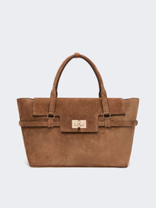 max mara suede handbag for women