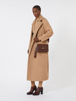 Small Crossbody Bag In Leather for Women - Cocoa - Max Mara UAE