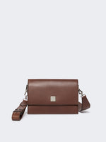 Small Crossbody Bag In Leather for Women - Cocoa - Max Mara UAE