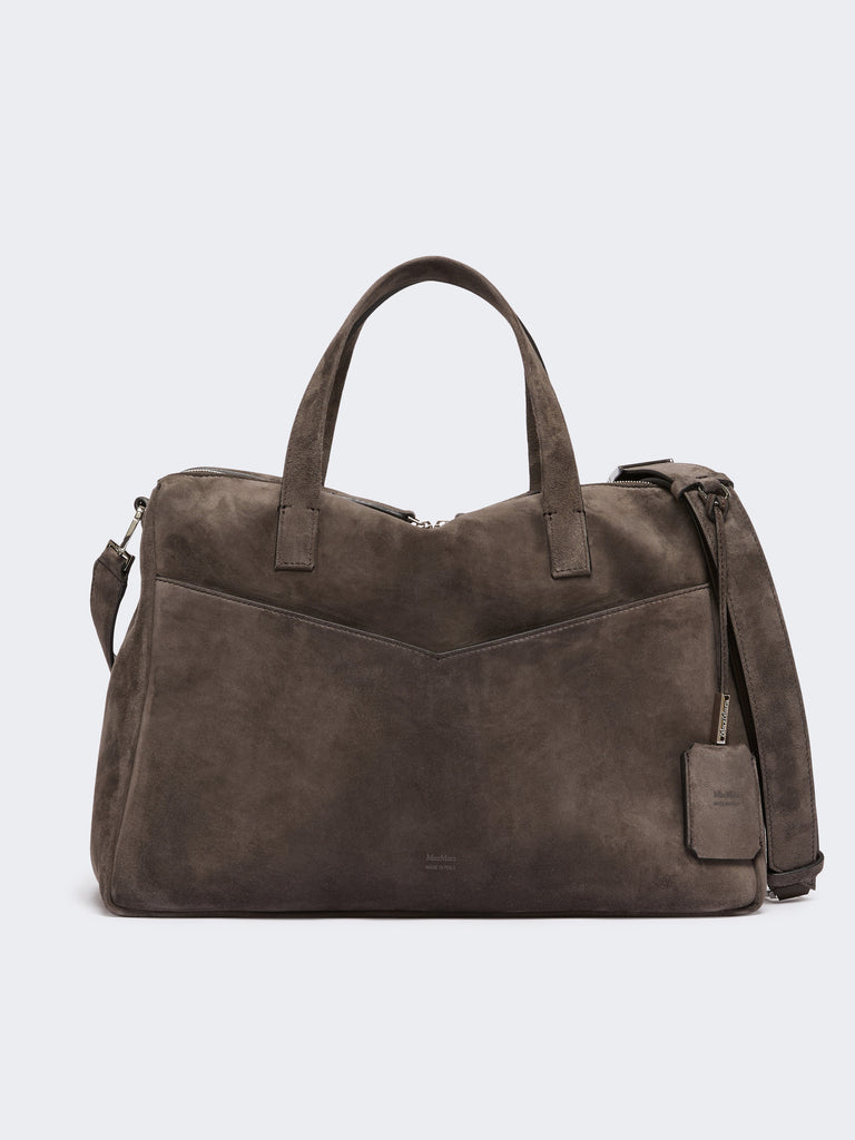 max mara extra-large shoulder bag in split leather