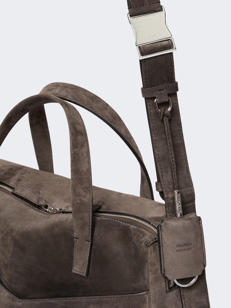 max mara extra-large shoulder bag in split leather