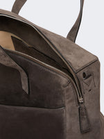 max mara extra-large shoulder bag in split leather for women