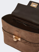 max mara extra-small suede handbag for women