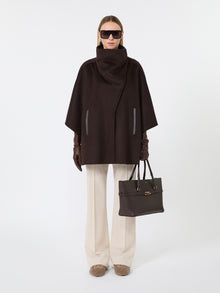 Smooth Leather Handbag for Women - Dark Brown - Max Mara UAE