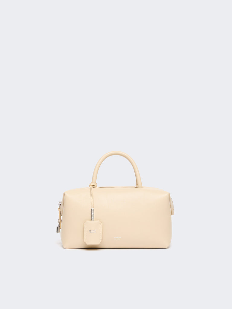 max mara small natural leather bowler bag