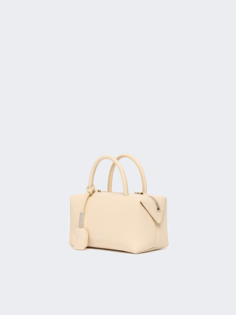 max mara small natural leather bowler bag