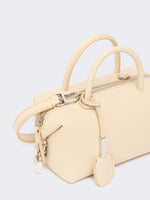 max mara small natural leather bowler bag for women