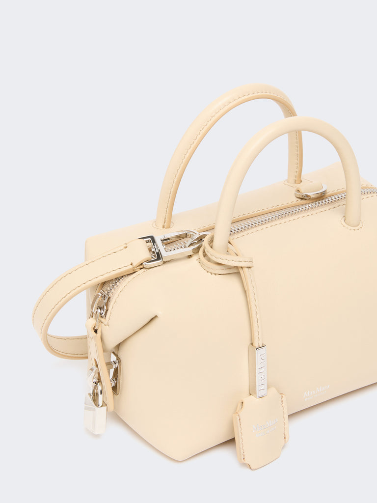 max mara small natural leather bowler bag