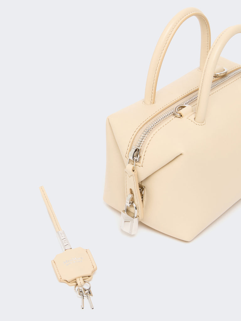 max mara small natural leather bowler bag