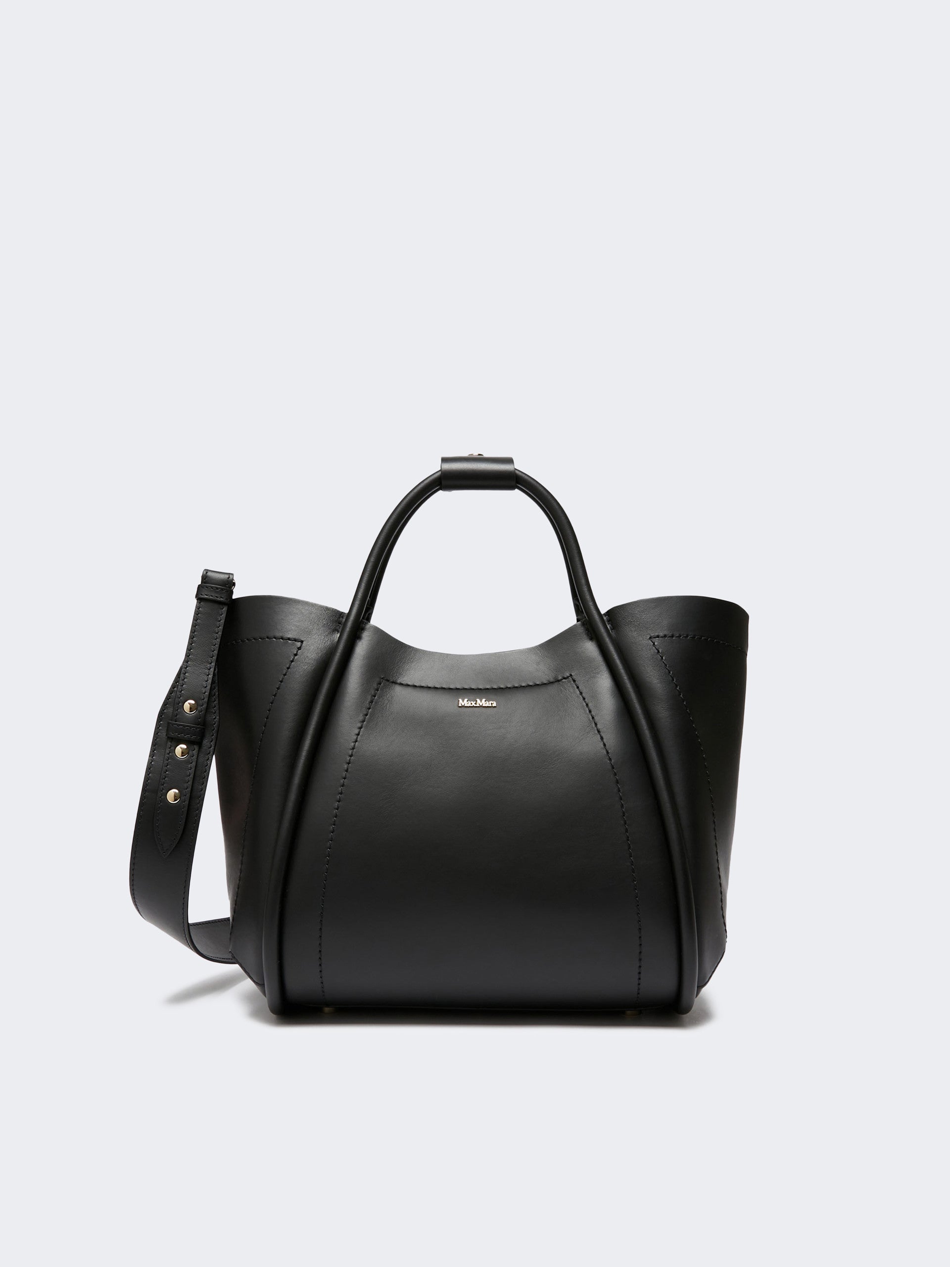 Small Leather Marine Bag for Women - Black - Max Mara UAE