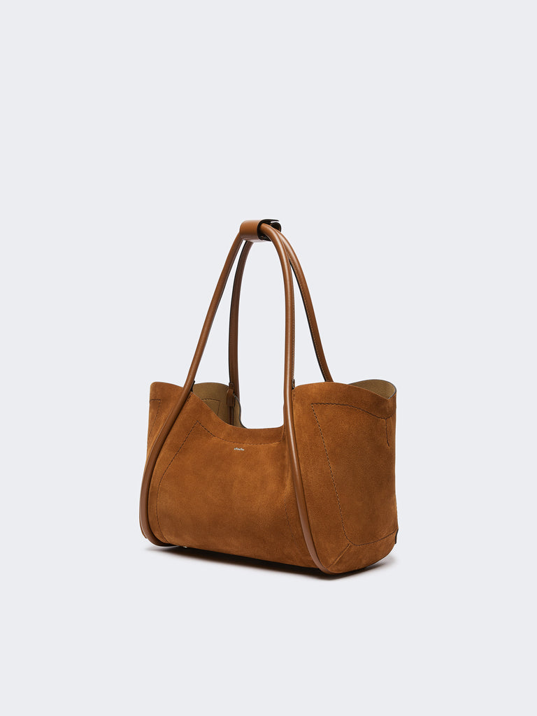 max mara horizontal suede marine bag