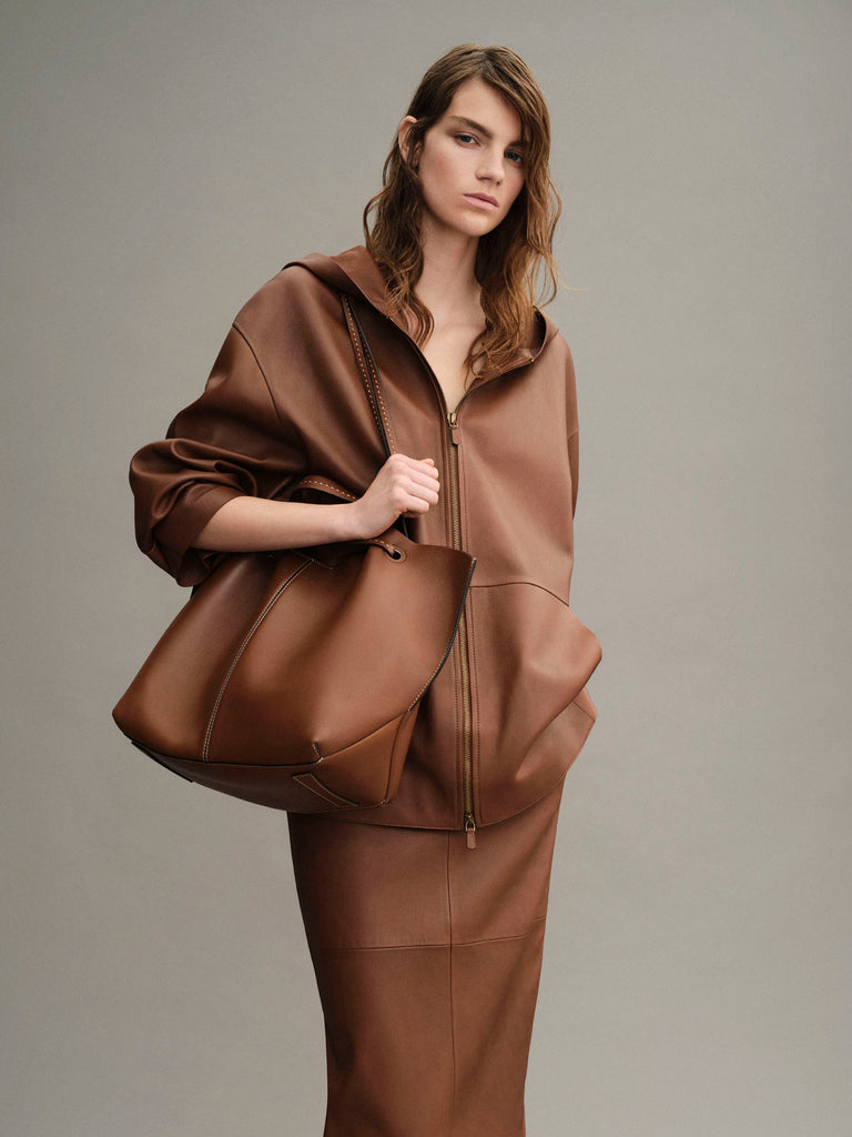 max mara double nappa leather shopper bag