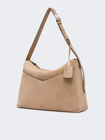 max mara large split leather handbag for women