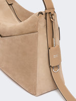 max mara large split leather handbag for women